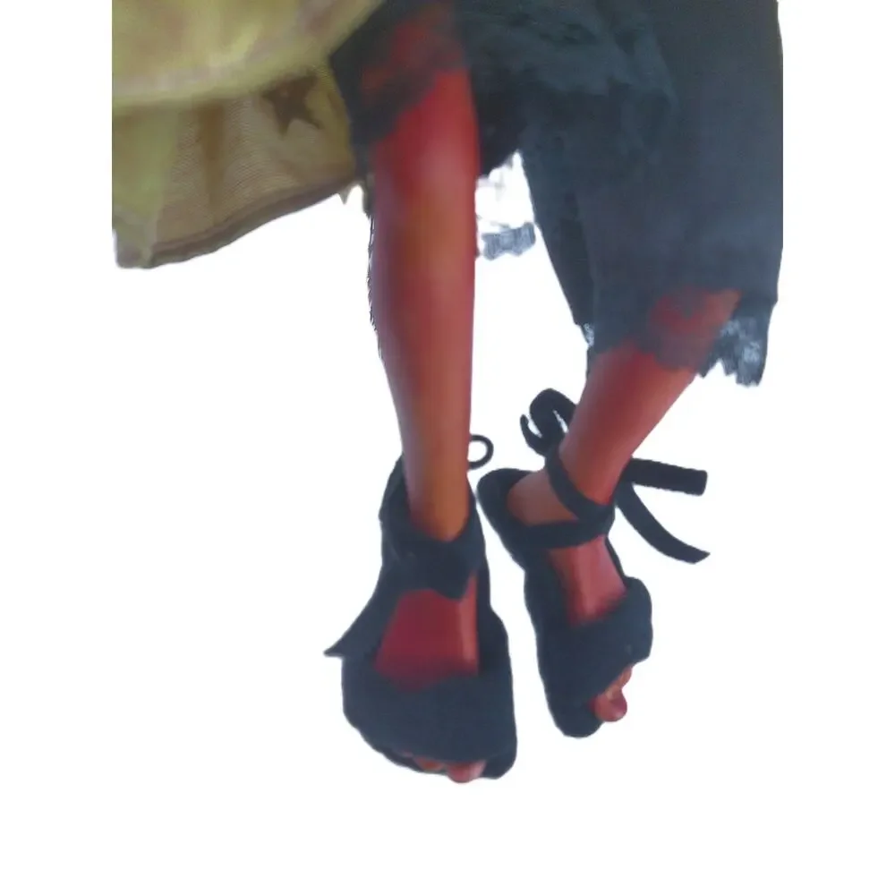 Vintage Kasma Hanging Halloween Kitchen Witch Flying Doll